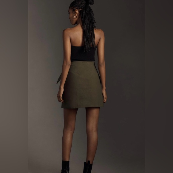 Anthropologie wrap mini skirt  NWT - Picture 2 of 14